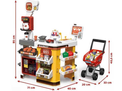 JOKOMISIADA Duży sklep supermarket cukiernia kawiarenka + wózek akcesoria ZA4638
