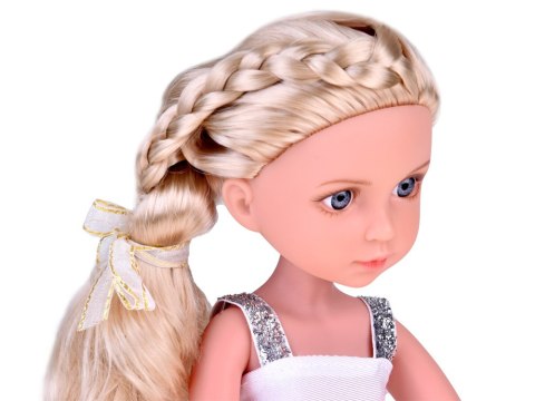 JOKOMISIADA Elegancka Stylowa Lalka w Kapeluszu z Długimi Blond Włosami ZA5314