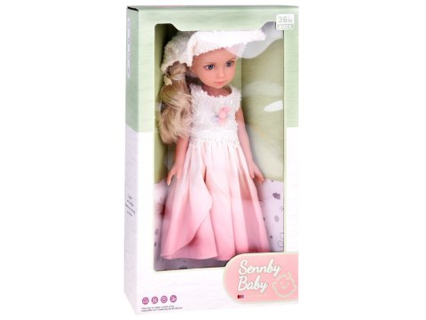 JOKOMISIADA Elegancka Stylowa Lalka w Kapeluszu z Długimi Blond Włosami ZA5314