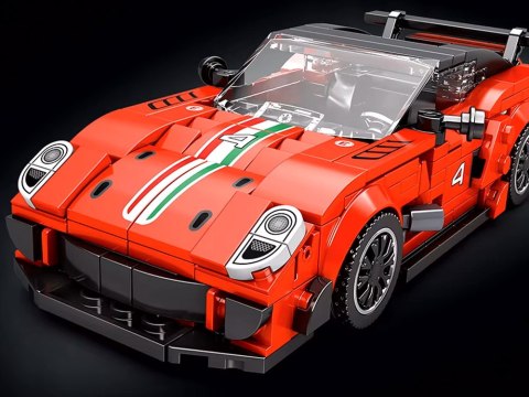 JOKOMISIADA Klocki techniczne Supersportowe auto CZERWONE spojler 413-ele ZA5261