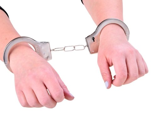 JOKOMISIADA Metalowe KAJDANKI zabawa w policję kluczyk ZA3368
