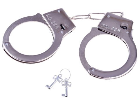 JOKOMISIADA Metalowe KAJDANKI zabawa w policję kluczyk ZA3368
