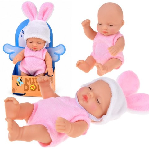 JOKOMISIADA Mini Laleczka Bobas KRÓLICZEK 11 cm Ruchome Rączki Nóżki Główka ZA6454