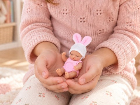 JOKOMISIADA Mini Laleczka Bobas KRÓLICZEK 11 cm Ruchome Rączki Nóżki Główka ZA6454