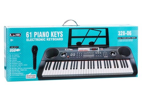 JOKOMISIADA Organy Keyboard + mikrofon 61klawisz 328-06 IN0082