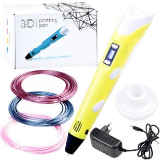 JOKOMISIADA Pióro 3D magiczny długopis 3D + wkłady ZA3932