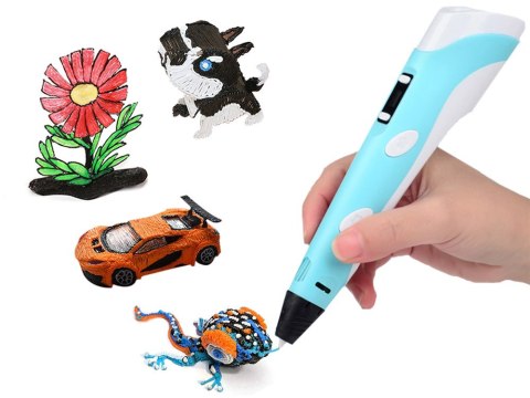 JOKOMISIADA Pióro 3D magiczny długopis 3D + wkłady ZA3932