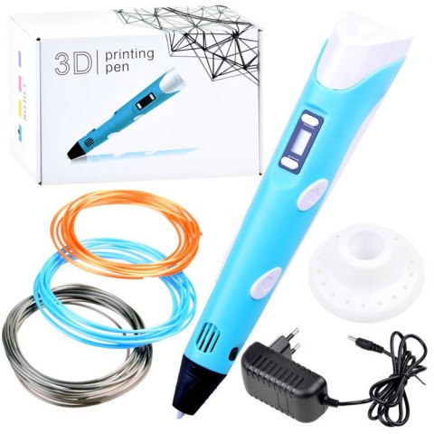 JOKOMISIADA Pióro 3D magiczny długopis 3D + wkłady ZA3932