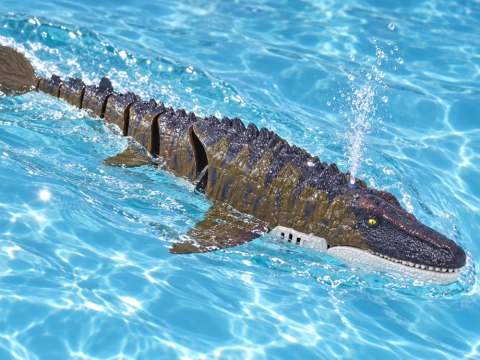 JOKOMISIADA Zdalnie Sterowany Mozazaur dinozaur wodny Pływa Rozpyla Wodę 40 cm RC0801