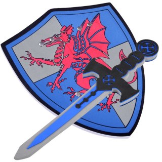 JOKOMISIADA Zestaw rycerski z tarczą i mieczem z pianki - Bezpieczna przygoda ZA1278CZ