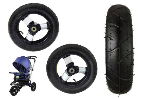 LEAN CARS Plastikowe koło z gumową oponą (pompowane) PRO 700 Tylne