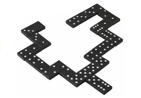 LEAN TOYS Gra Domino w Drewnianym Pudełku 28 Elementy
