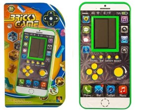LEAN TOYS Gra elektroniczna Tetris Komórka Zielona
