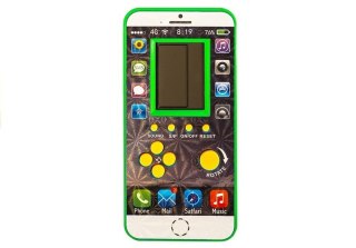 LEAN TOYS Gra elektroniczna Tetris Komórka Zielona