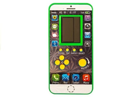LEAN TOYS Gra elektroniczna Tetris Komórka Zielona