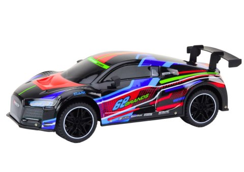 LEAN Toys Auto Sportowe Zdalnie Sterowane RC 1:10 25km/h Światła Czarny