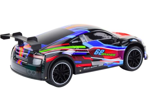 LEAN Toys Auto Sportowe Zdalnie Sterowane RC 1:10 25km/h Światła Czarny