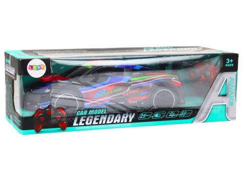 LEAN Toys Auto Sportowe Zdalnie Sterowane RC 1:10 25km/h Światła Czarny