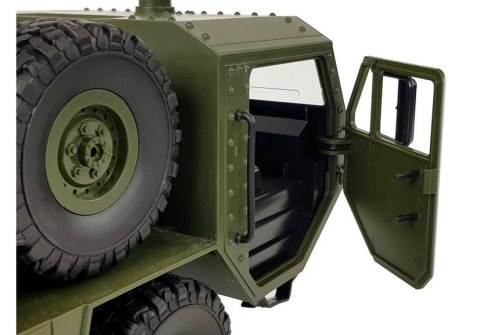 LEAN Toys Auto Wojskowe Zdalnie Sterowane 47 cm Transporter Terenowy 6 Kół R/C