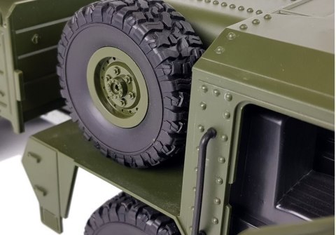 LEAN Toys Auto Wojskowe Zdalnie Sterowane 47 cm Transporter Terenowy 6 Kół R/C