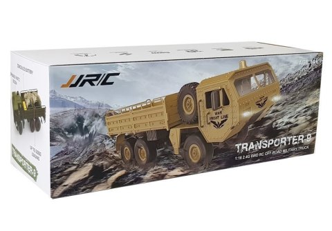 LEAN Toys Auto Wojskowe Zdalnie Sterowane 47 cm Transporter Terenowy 6 Kół R/C
