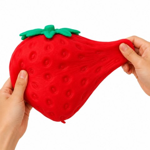 LEAN Toys Duży Gniotek Antystresowy Truskawka Squishy Elastyczna Czerwona 14 cm