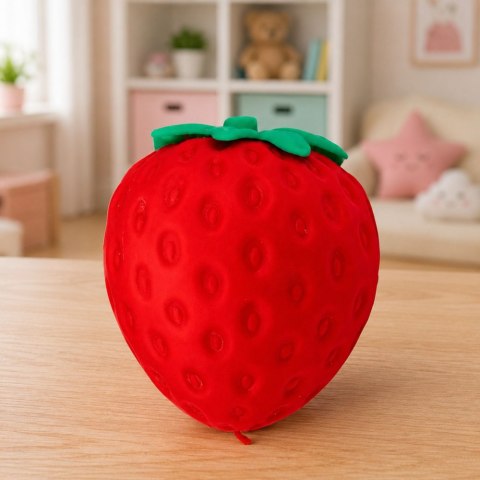 LEAN Toys Duży Gniotek Antystresowy Truskawka Squishy Elastyczna Czerwona 14 cm