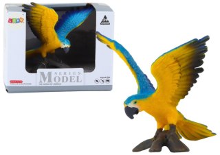 LEAN Toys Figurka Papuga Ara Ararauna 7 cm Niebiesko-Żółta