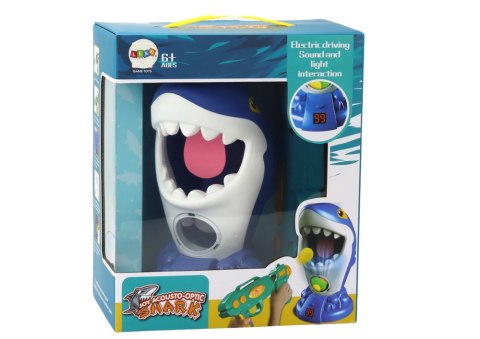 LEAN Toys Gra Zręcznościowa Strzelanie Do Rekina Pistolet Kulki