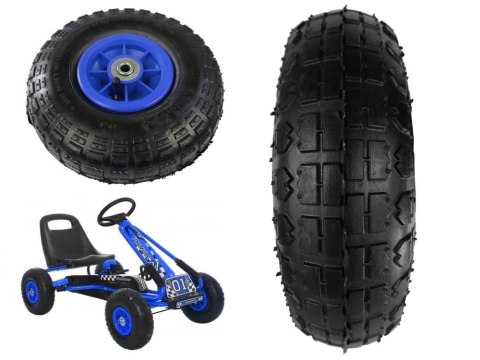 LEAN Toys Koło do Gokarta A15 Niebieskie