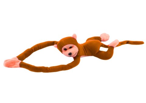 LEAN Toys Maskotka Pluszowa Małpka z Dźwiękiem Jasno Brązowa 80 cm