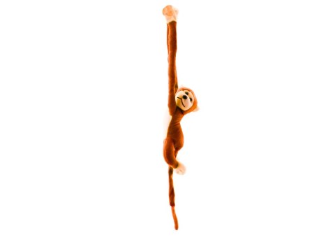 LEAN Toys Maskotka Pluszowa Małpka z Dźwiękiem Jasno Brązowa 80 cm