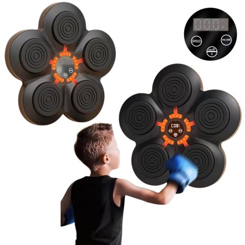 LEAN Toys Muzyczna Maszyna Do Boksu Plansza Na Ścianę Bluetooth Światła LED