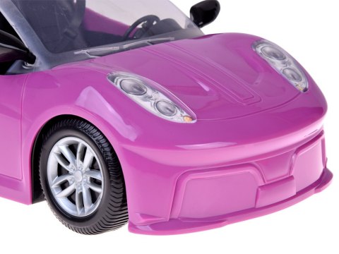 JOKOMISIADA Fioletowe sportowe auto dla klasycznej lalki cabrio dla 2óch lalek ZA5697