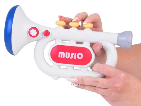 JOKOMISIADA Interaktywna Trąbka dla dzieci 3 tryby zabawy Instrument muzyczny ZA5446