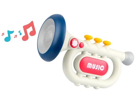 JOKOMISIADA Interaktywna Trąbka dla dzieci 3 tryby zabawy Instrument muzyczny ZA5446