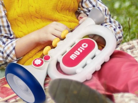 JOKOMISIADA Interaktywna Trąbka dla dzieci 3 tryby zabawy Instrument muzyczny ZA5446