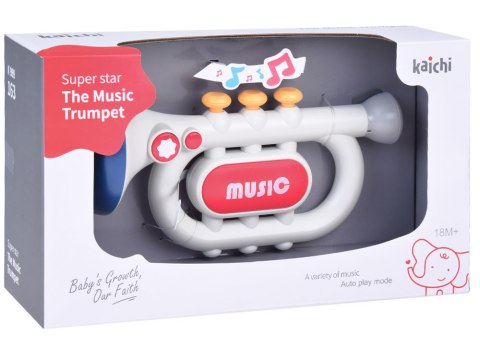 JOKOMISIADA Interaktywna Trąbka dla dzieci 3 tryby zabawy Instrument muzyczny ZA5446