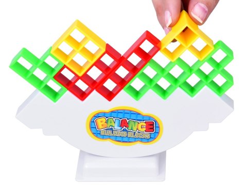 JOKOMISIADA Klocki Konstrukcyjne Wieża Balansująca Tetris 3D Gra Zręcznościowa ZA4967