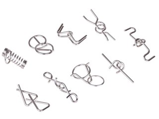 JOKOMISIADA Metalowa Układanka puzzle łamigłówka zagadka logiczna 9 ele ZA5066