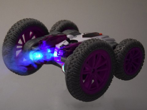 JOKOMISIADA Zdalnie sterowane SUPER SZYBKIE auto STUNT - para wodna i światło RC0729