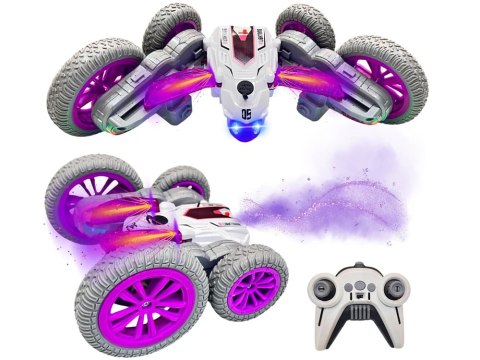 JOKOMISIADA Zdalnie sterowane SUPER SZYBKIE auto STUNT - para wodna i światło RC0729