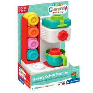 Clementoni Clemmy Sensoryczny Ekspres do Kawy Miękkie Klocki Clementoni 17616