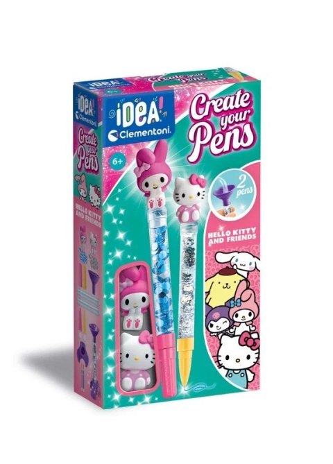 Clementoni Idea Art Zestaw Mini Fabryka Długopisów Hello Kitty i Przyjaciele Hello Kitty i My Melody Clementoni 18433