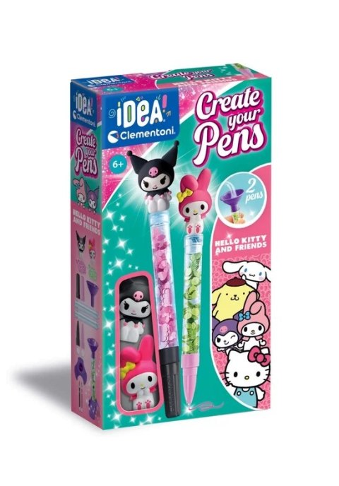 Clementoni Idea Art Zestaw Mini Fabryka Długopisów Hello Kitty i Przyjaciele My Melody i Kuromi Clementoni 18431