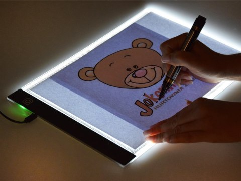 JOKOMISIADA Deska kreślarska tablet graficzny LED do rysowania dla dzieci TA0111