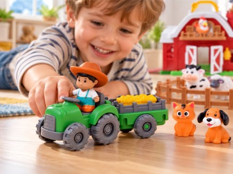 JOKOMISIADA FARMA Otwierana stodoła z dźwiękiem + 10 figurek i traktor ZA6384