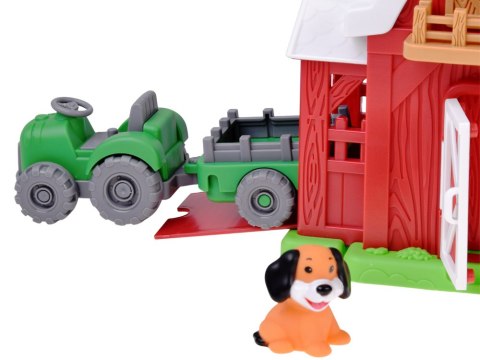 JOKOMISIADA FARMA Otwierana stodoła z dźwiękiem + 10 figurek i traktor ZA6384