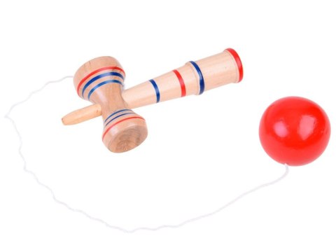 JOKOMISIADA Kendama Drewniana gra zręcznościowa zabawka drewniana GR0462