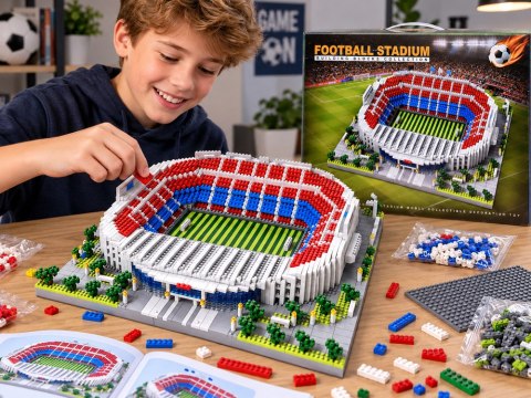 JOKOMISIADA Klocki konstrukcyjne Stadion Piłkarski - piłka nożna 2748ele ZA6270